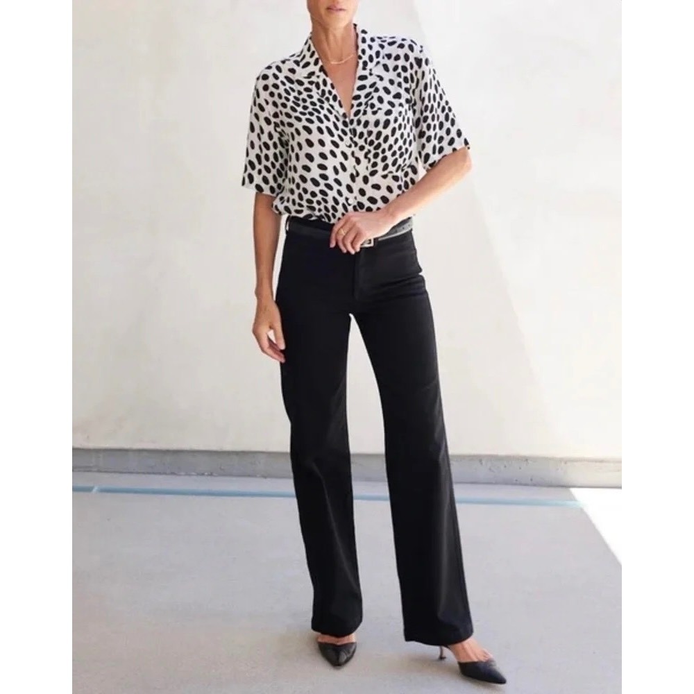 AYR The Special Sauce 27S Black Trouser Jeans Elevated Wide Leg